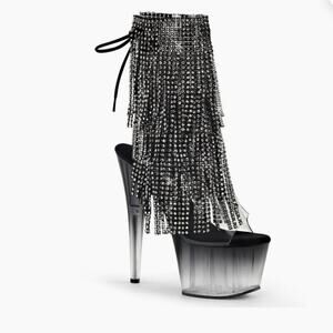 Pleaser fringe platform heel